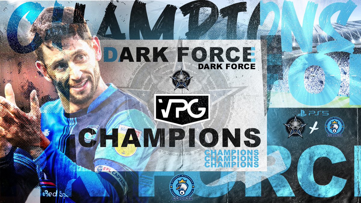 𝗗𝗮𝗿𝗸 𝗙𝗼𝗿𝗰𝗲 𝘅 @WWFCeSports, your <a href="/OfficialVPG/">Virtual Pro Gaming</a> League One CHAMPIONSSSSS 💙🖤