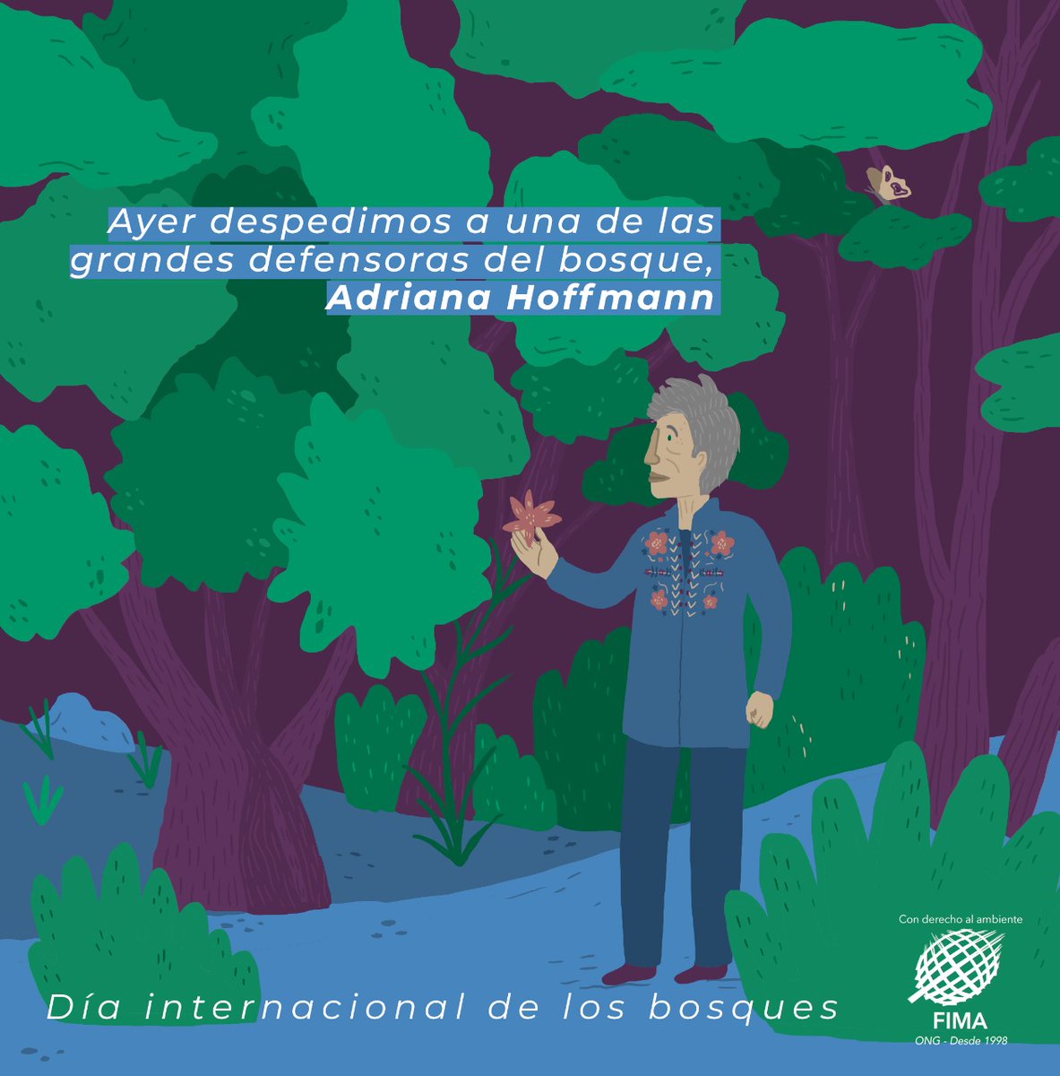 Ayer despedimos a una de las grandes botánicas de Chile y pionera de la divulgación científica, Adriana Hoffman🌱. 

Y hoy, en un día para crear conciencia sobre la protección de nuestros bosques, la recordamos por su dedicación a la conservación 💚

#DíaDeLosBosques