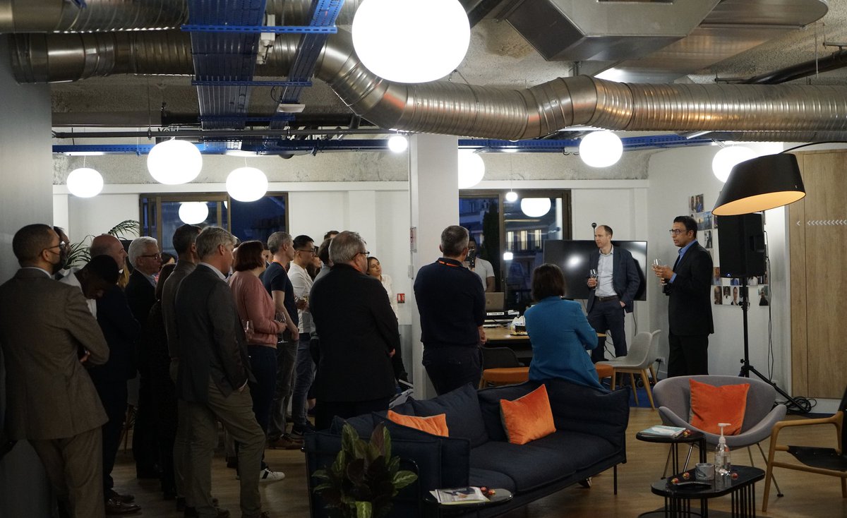 CSODEMEA's tweet image. 🌎 CEO of Cornerstone, @himanshupalsule, has touched down in #Paris, France 🛩️

After an exciting day filled with meeting and connecting with #CSODHappyClients and team sessions — the CSOD employee cocktail and networking event commence! 📸