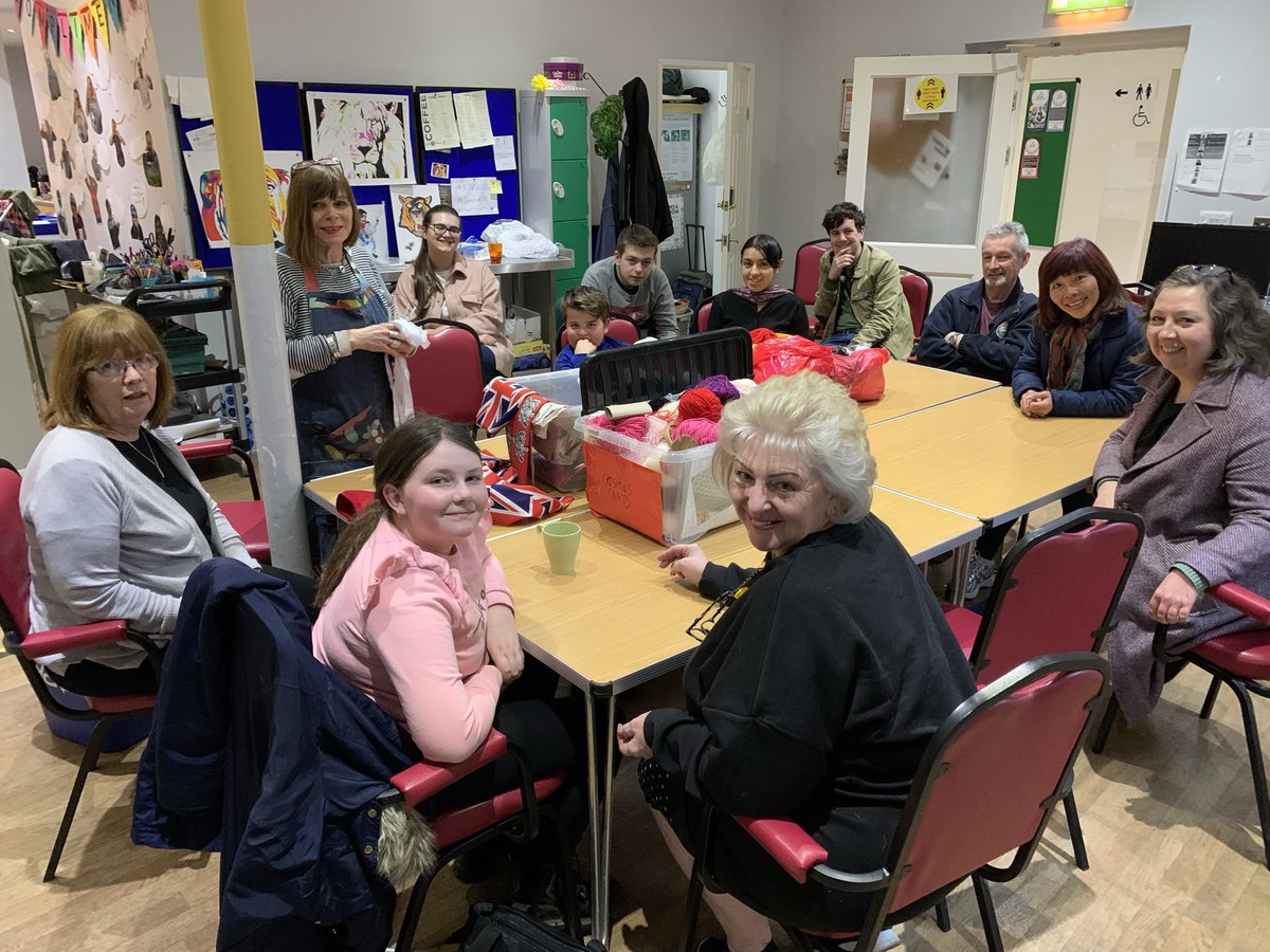 OperationYoung's tweet photo. Our Great British Sewing Bees 🧵 🪡 
Fab night - a bit of sewing, plenty of chatting !
Sewing workshop funded by @TNLComFund https://t.co/UgQCR3nHU9