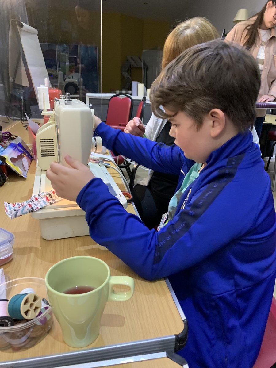 OperationYoung's tweet photo. Our Great British Sewing Bees 🧵 🪡 
Fab night - a bit of sewing, plenty of chatting !
Sewing workshop funded by @TNLComFund https://t.co/UgQCR3nHU9