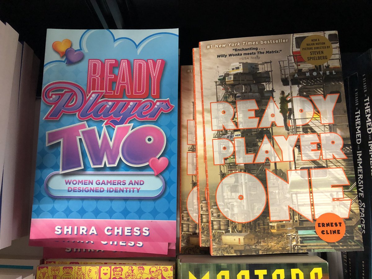Hey @ShiraChess I thought it might tickle you how they’re displaying your book at #GDC2022 - as if Ready Player Two were the actual sequel to Ready Player One https://t.co/kpZWWIP1zC