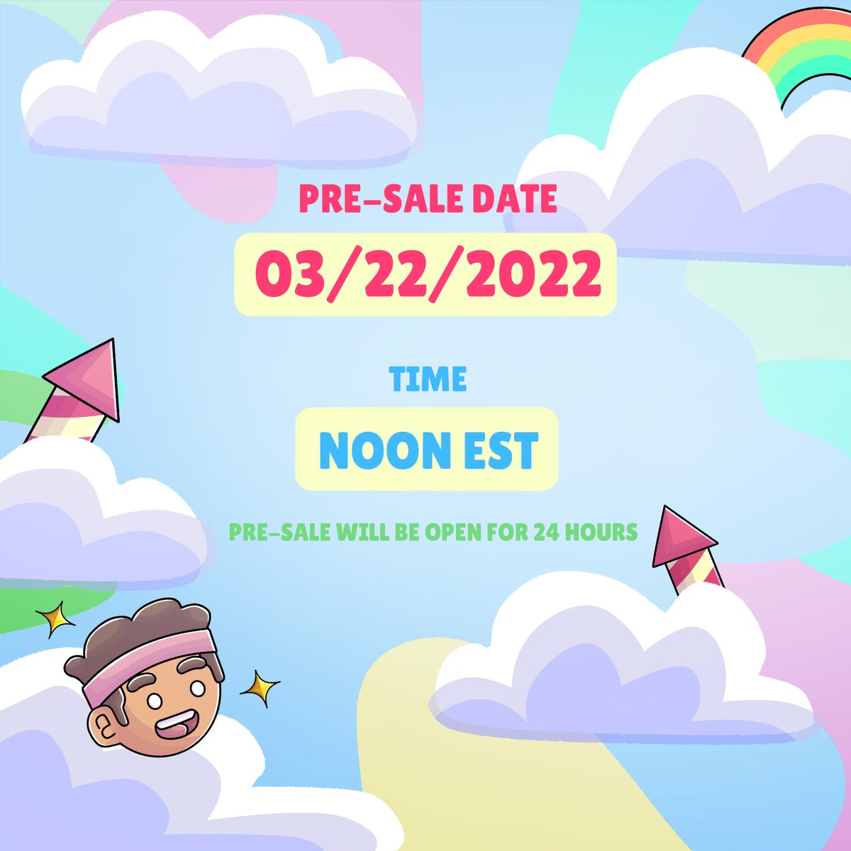 IT'S OFFICIAL🎉😎

👉Our Pre-Sale (WL) will go LIVE on the 22nd at NOON EST!

👉You guys have registered OVER 40K entries for our Public Raffle!⚡️ Winners list will be shared on the 23rd and you'll be able to mint on the same day, time TBD.

Let's make it happen together Bros💙
