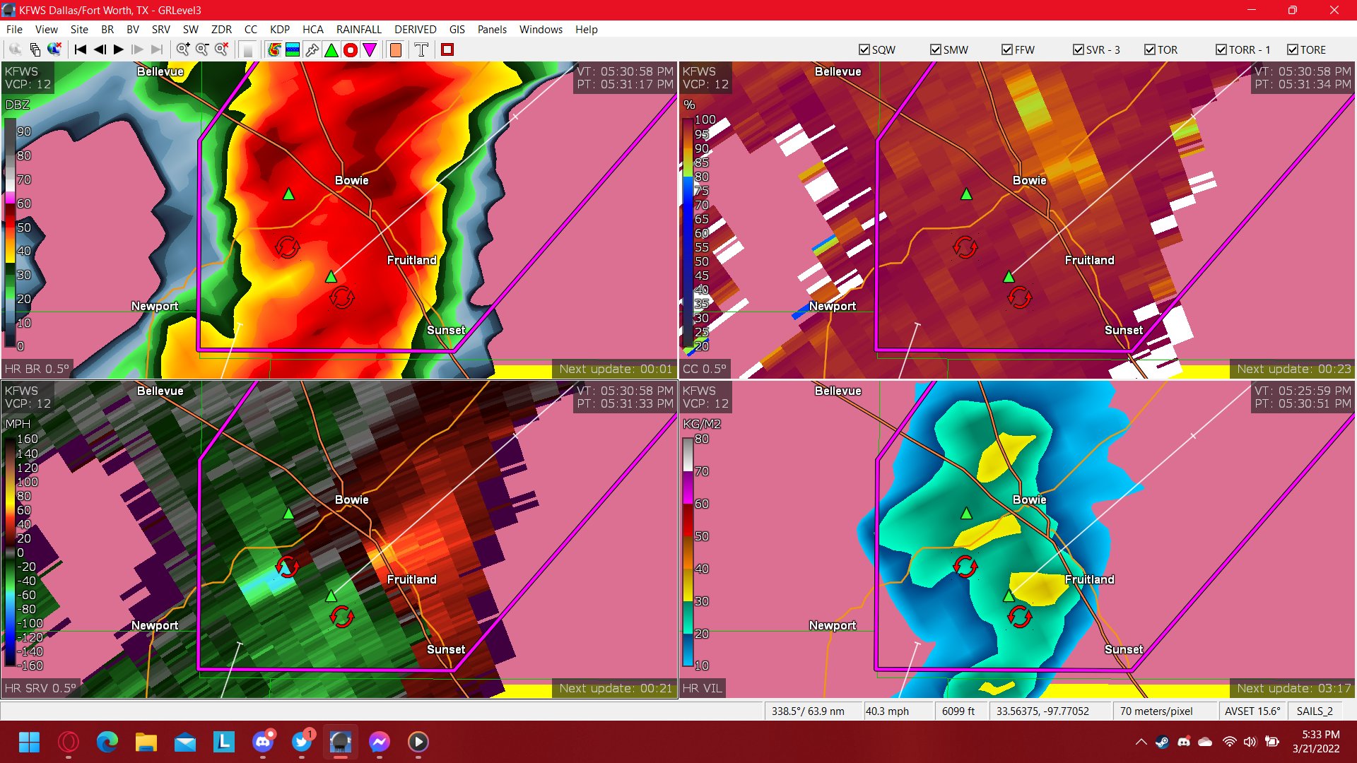 NWS Tornado on Twitter "Tornado Warning continues for Bowie TX, Nocona