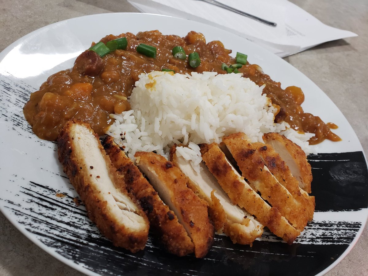 Artsy_Chef's tweet photo. Tonight's Dinner, Chicken Katsu Curry inspired by the actor Shonozaki Ken from Kamen Rider Saber #ArtsyChefCooks #currynight #thanksreggie https://t.co/YzjOQ1tVJg