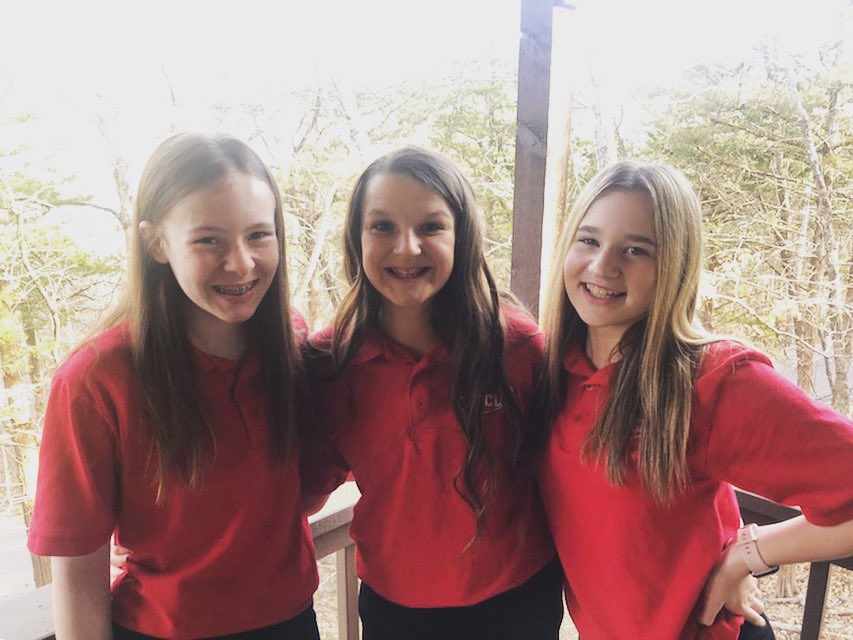 RockPort_fccla's tweet photo. Day 2 of SLC: Emma, Keira and Jacoby ready to compete in STAR Events. Jacoby and Brylea at talent show sound check. Vote for Claire Miller as Missouri FCCLA’s middle school Leader to Watch. @RPBlueJays https://t.co/yycZUzvFlq
