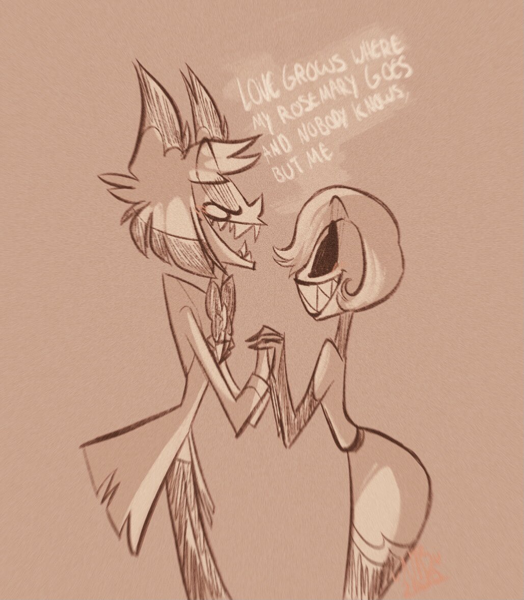 NOT_THE_BEEEES's tweet photo. A quick warmup 

#hazbinhotel #hazbinhotelalastor #hazbinhotelrosie #radiorose #alastorxrosie https://t.co/wVl2FCDnia
