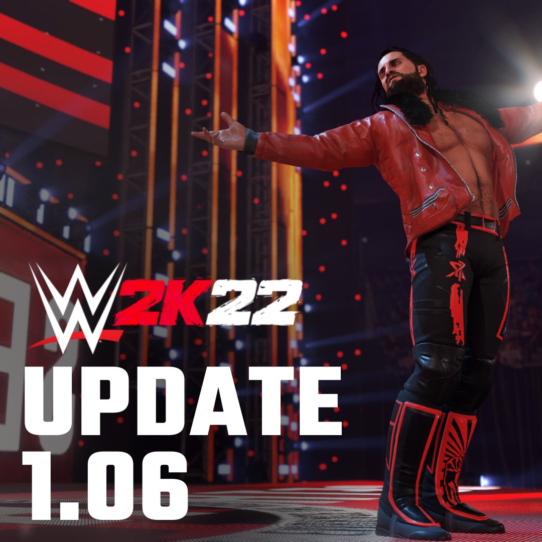 Wow, what a week! 🔥 Thank you, everyone, for your feedback! We’re monitoring telemetry, forums and Twitter to improve #WWE2K22. 👊💥 Tomorrow, we’ll release an update that improves logo use, Create, ladder bridges, and general gameplay. Full patch notes should be up soon! 🔜