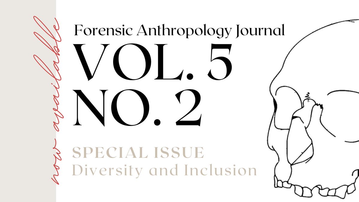 Forensic Anthropology Journal tweet media