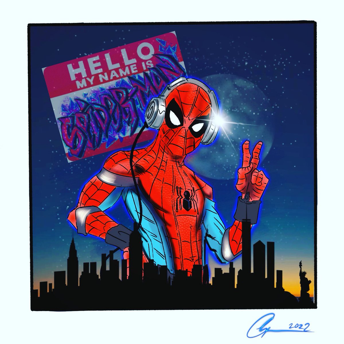 Doodles #webslinger #spiderman #webhead #peterparker #ipadart #procreatedrawing
