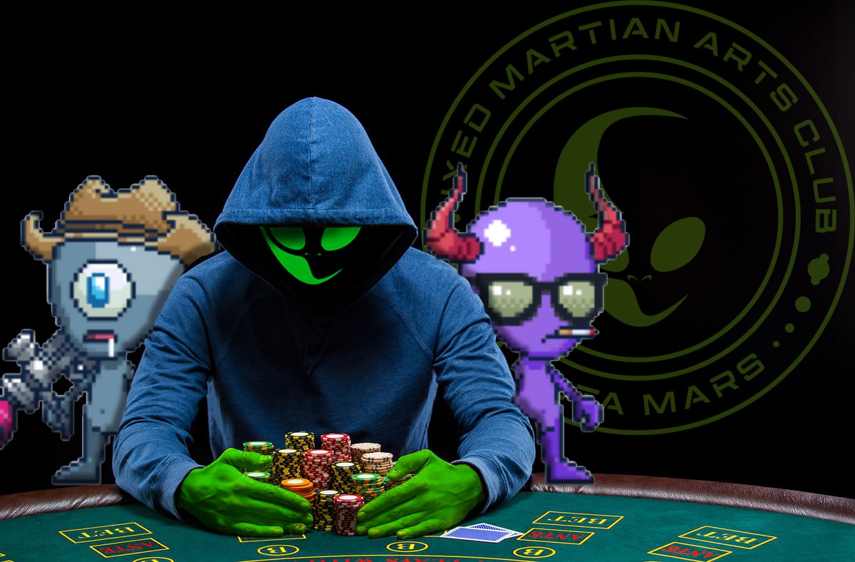 MMARTSCLUB's tweet image. Who’s Ready For Another Poker Night? ♦️ ♣️
 
Join us on Wednesday at 5pm PST. 
 
$100 prize to the best Martian! 👽 
Must be a verified MMAC holder to claim the prize!