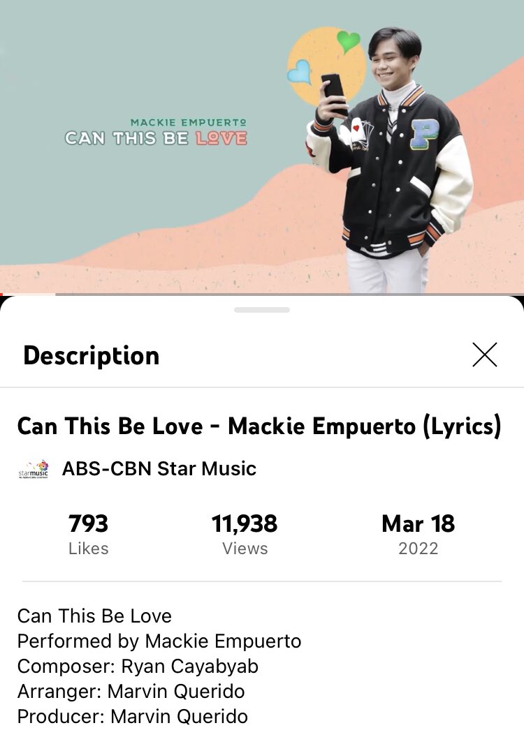 _mackiesquad's tweet photo. 📢 - Update

We now surpassed 10k views on YouTube and we’re about to reach 15k streams on Spotify. 

Keep on streaming!☺️
#MackieEmpuertoCanThisBeLove https://t.co/CgRDchFPDK