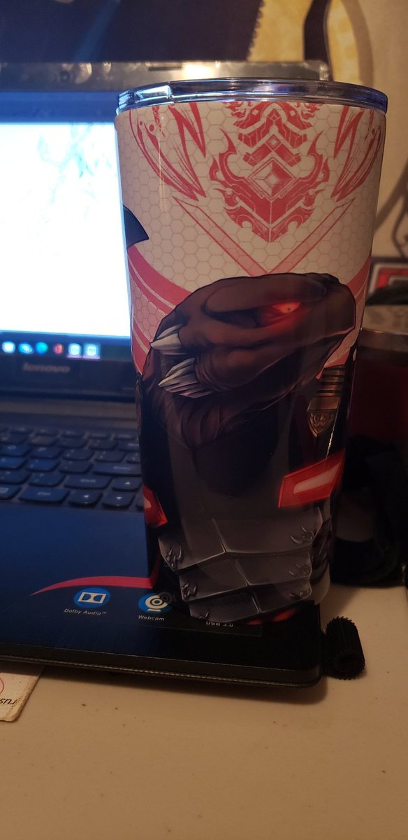 R4venJohnson's tweet image. My cup came in for Ruko ❤🖤 . Also I gave a little sneak peak at what the next character is behind the cup 😉 .