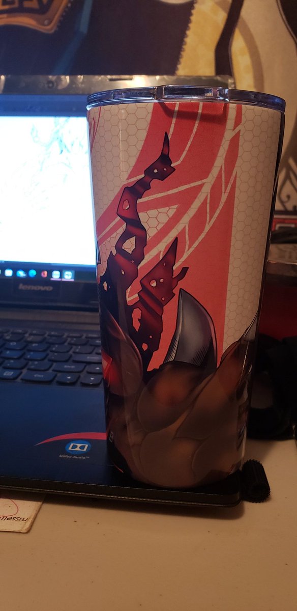R4venJohnson's tweet image. My cup came in for Ruko ❤🖤 . Also I gave a little sneak peak at what the next character is behind the cup 😉 .