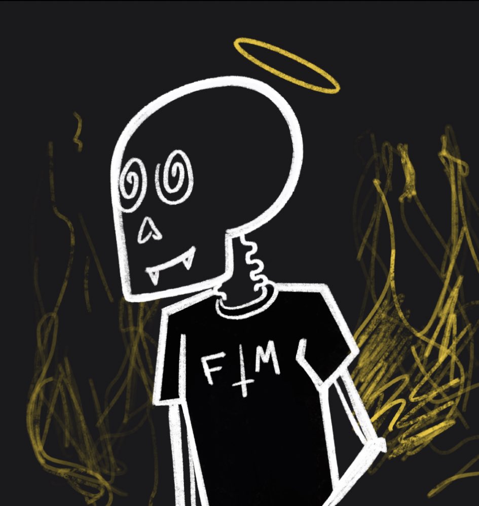 genie_trades's tweet photo. Giving away Skully 884! 

If you want to join the cult:

Follow @yolofinancial &amp; me 
Retweet this 
Comment a 🕯 https://t.co/GtB70Nzwqd