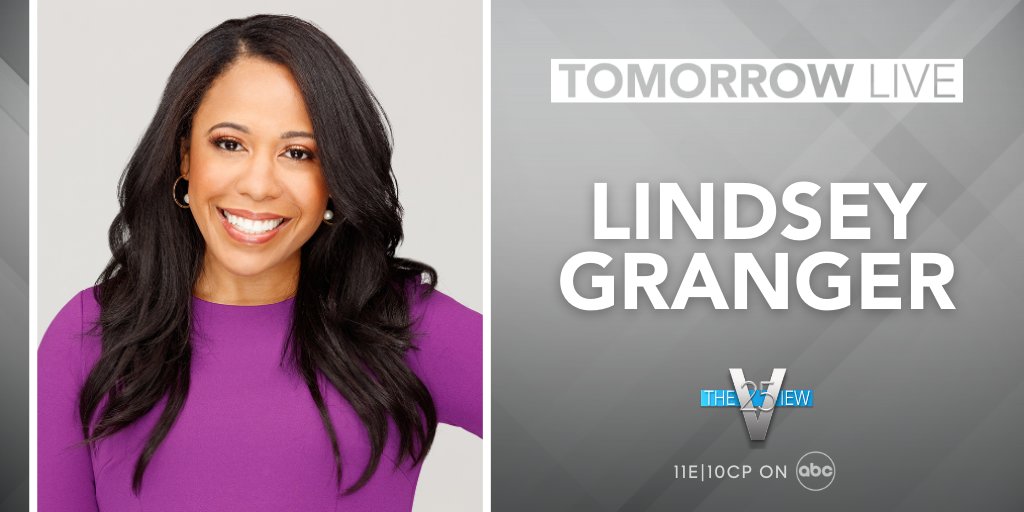 The View (@theview) on Twitter photo TOMORROW: #DailyBlastLive host <a href="/IamLindseyG/">Lindsey Granger</a> joins us at the #HotTopics table to guest co-host! TOMORROW: #DailyBlastLive host <a href="/IamLindseyG/">Lindsey Granger</a> joins us at the #HotTopics table to guest co-host!