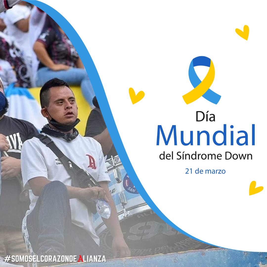 BarraBrava_AFC's tweet photo. ¡Día internacional del Sindrome de Down!

Este día 21 de marzo se conmemora el dia de los niños con capacidades especiales, saludamos a nuestro gran amigo Mauri, su alegria esta presente jornada a jornada alentando al club de sus 🅰️mores @AlianzaFC_sv

#SomosElCorazonDeAlianza https://t.co/ykwXm1La6y