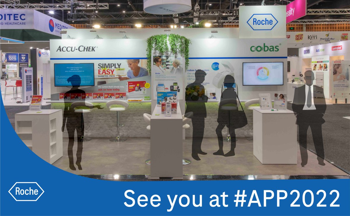 rochediaau's tweet photo. Roche Diagnostics Australia will be exhibiting the latest in diagnostic and diabetes technologies, including #HbA1c testing, this Friday at @APPConfAus
There is still time to register now!
https://t.co/aHquv2psym
#APPConference #CommunityPharmacy https://t.co/pfiN6h5D8p