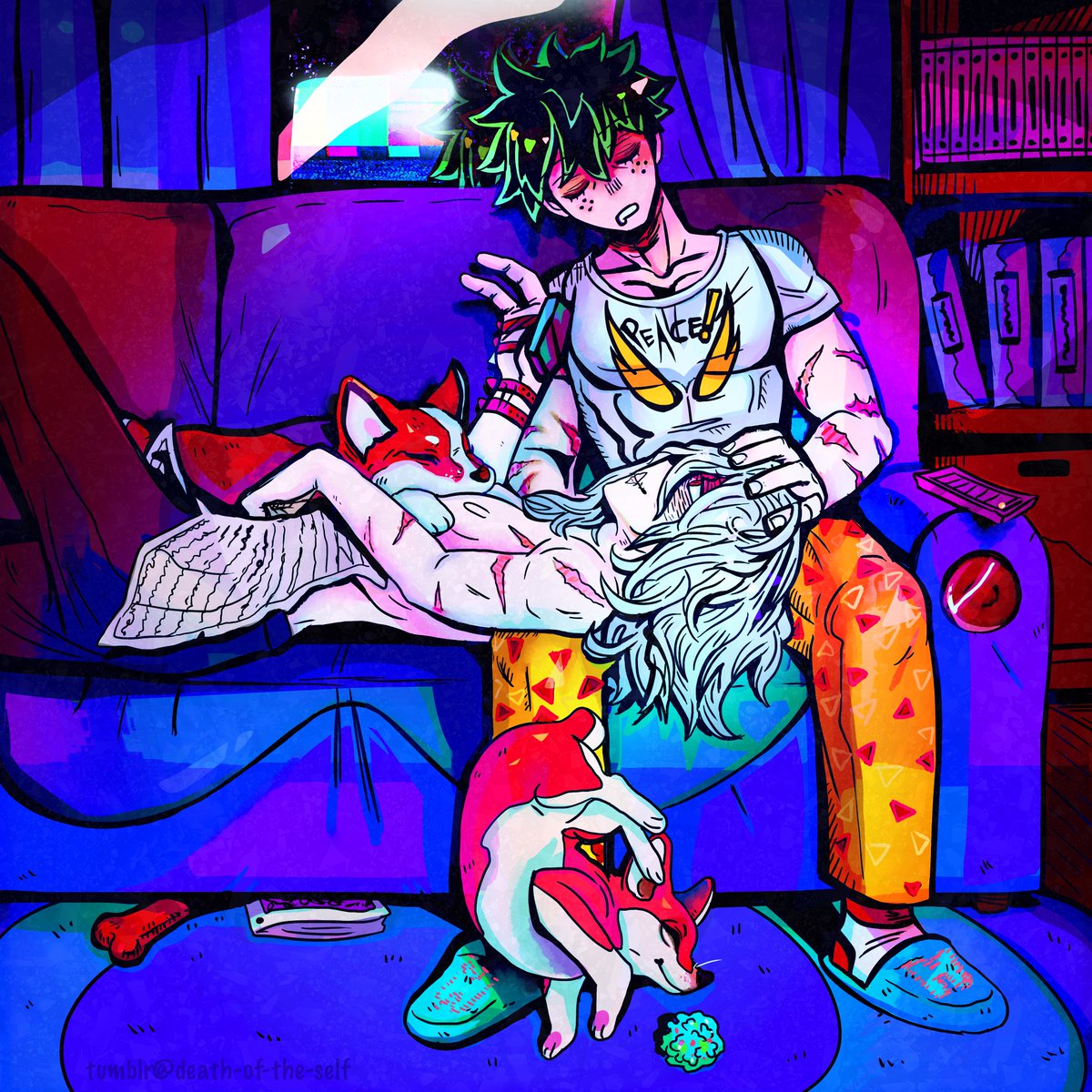 DeathofselfOFCL's tweet photo. Peace in COLOR
Took a while to get to 100 likes on two platforms but here is the colored version now! Hope you like it!
#shigadeku #dekushiga #shigaraki https://t.co/EB8uNgKH2n