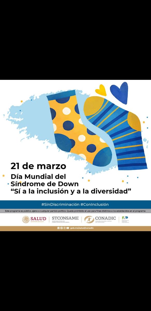 UCaborca's tweet photo. 21 de Marzo . Dia mundial del sindrome de Down "Si a la inclusión y a la diversidad" #SaludSonora#sindromedown #capacaborca #usatucapa #CONADIC https://t.co/J2mST1gN2n