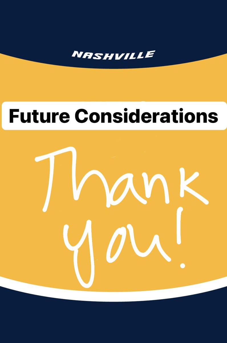 Best of luck in Toronto! 

Thank you for all you did for Smashville.