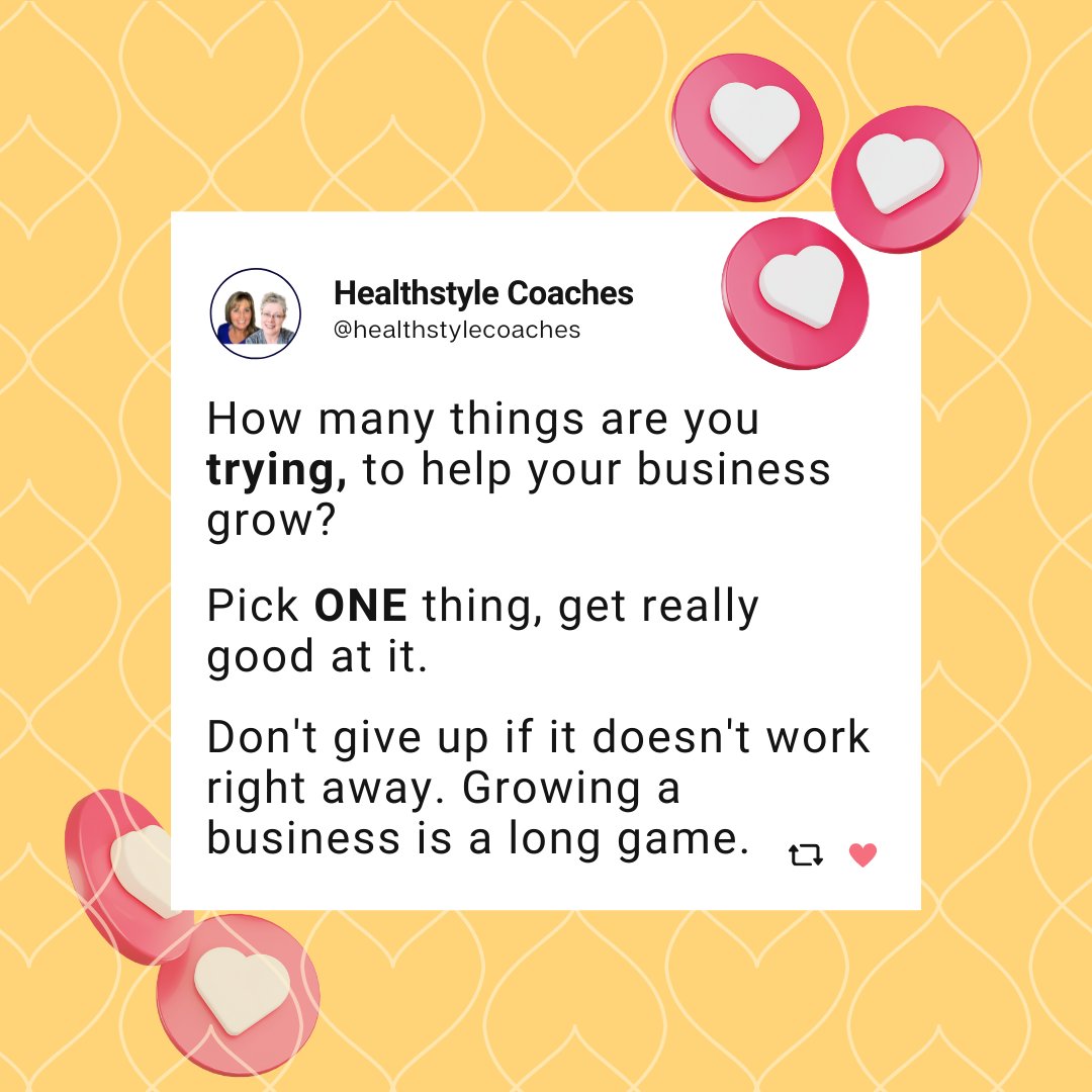 BHCoaches's tweet photo. What ONE THING are you really good at? Are you expanding that skill? Are you sharing the skill with others? Are you highlighting that skill in your business?
 
If not, why?
 
If so... shout out what that skill is. We want to raise you up and celebrate ⭐️
 
#healthcoach https://t.co/qiQsIkSuIX