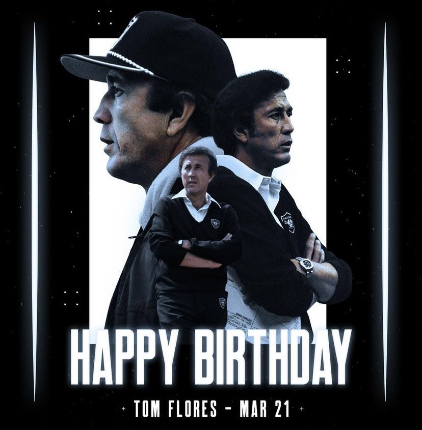 Happy Birthday to Hall of Fame Coach Tom Flores. 