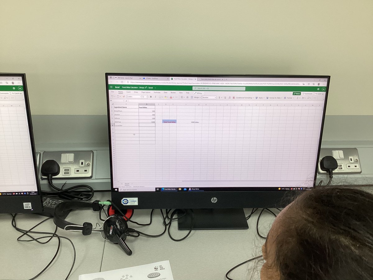 StainesPrepDigi's tweet photo. In #StainesPrepDigitalLearning #StainesPrepYear5 used @Microsoft Excel to calculate the food miles travelled by the ingredients for their dream burger, aiming to reduce deforestation.
#BSW22 @ScienceWeekUK #StainesPrepWay @rainforestalliance @MSCecolabel @FairtradeUK @RSPOtweets https://t.co/eHmcL4D3zS