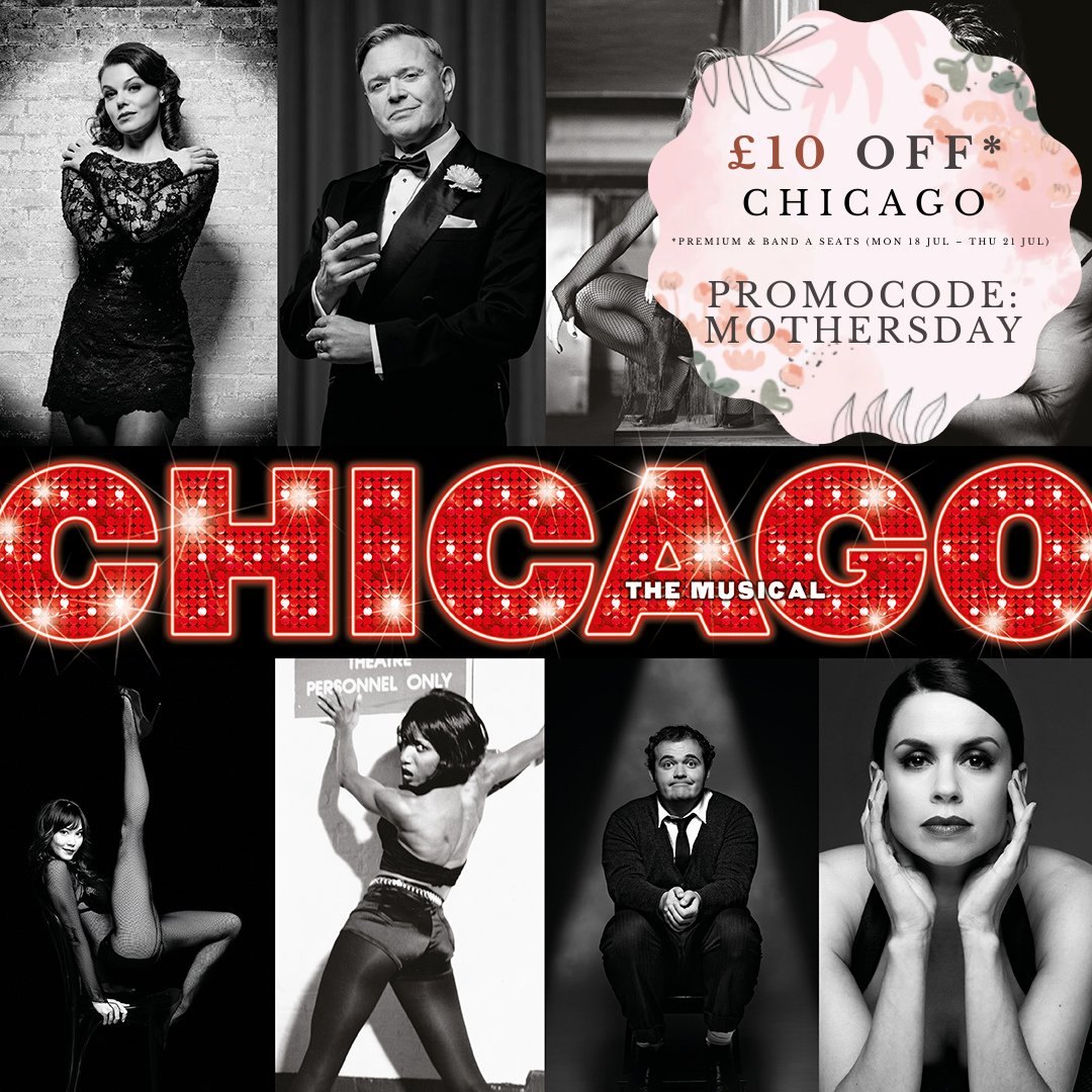 NewTheatreOx's tweet photo. 🌸 Treat the most important person in your life this Mother's Day to tickets to see Chicago this July! We are also giving you £10 off tickets* using promocode: MOTHERSDAY - buy the gift of theatre this Mother's Day: https://t.co/073ko7Cqyj
*Offer valid until 27 Mar 2022 https://t.co/76gIyCoc4K