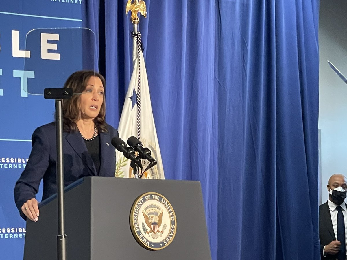 AndyBerke's tweet photo. “Today is just a down payment.” @NTIAgov is ready to implement the bipartisan infrastructure law thanks to the leadership of @VP and @POTUS https://t.co/SlfZzBP8GP
