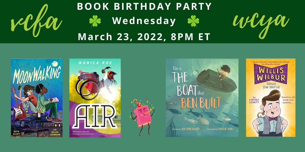 It's that time again! Join @VCFAWCYA alums @JLynn_Bailey, @lindseyleavitt, @LMillerLachmann, and @monica_roe as they celebrate new releases for our March Book Birthday Party this Wednesday, March 23, 5pm PT/8pm ET. Open to all, register today! vcfa.edu/event/wcya-boo…