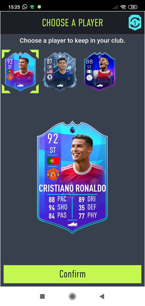 dava30895020's tweet photo. EA!
Finally great pick!
#Ronaldo #FIFA22 #bestPlayer https://t.co/Yw1svLSWok