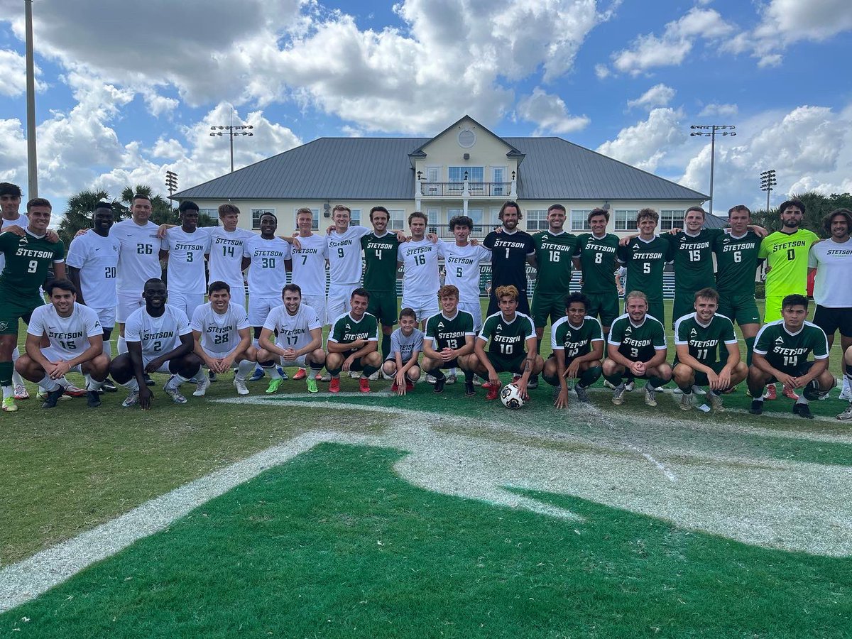 StetsonMSoccer's tweet photo. We want to thank all of the Stetson soccer alumni that came out to our 2022 alumni day! It was great to see some familiar faces back on campus. We can’t wait to do it again next year!
#gohatters #stetsonalumni #stillgotit #stetsonsoccer https://t.co/Pz7xuhwuhO