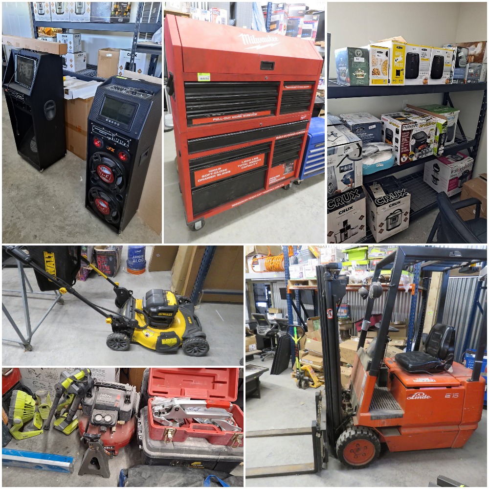 AuctionMasters's tweet image. Material Handling Equipment (Forklift, Pallet Racking), Home Goods (Furniture, Appliances), Tools, Lawn &amp;amp; Garden, and more! 
auctionmasters.com/auctions/detai…
Sale starts closing Monday, March 28th at 6pm
