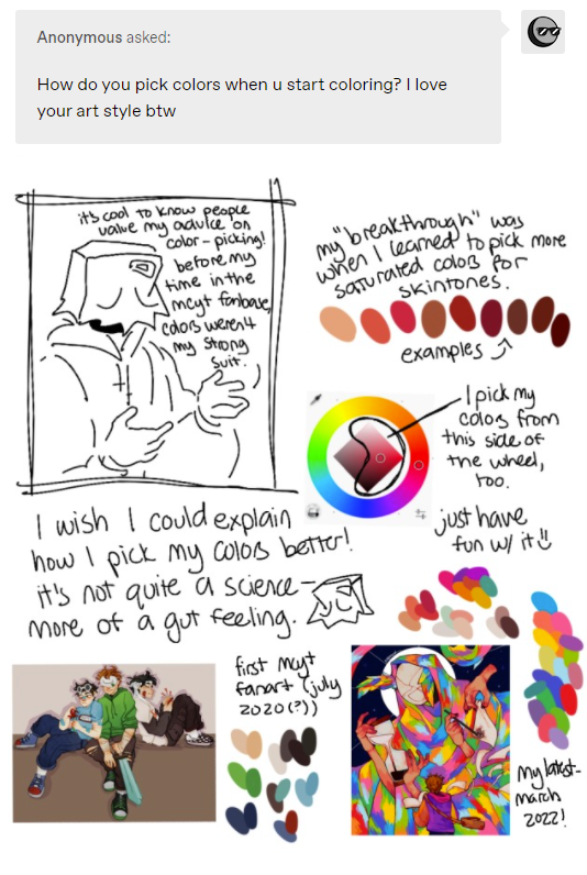 answered some asks on tumblr last night in comic format. here's two of 'em on the topic of art advice :] 