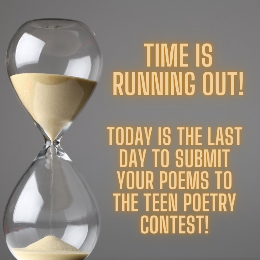 MHLTeenRoom's tweet photo. (Tumblr https://t.co/zablsMmsWD) Today - Monday 3/21 - is the last day to submit your original works for our Teen Poetry Contest! Teen and tweens in grades 6 through 12 submit here: https://t.co/TPoHxPFQzR https://t.co/qfHJSflfgm