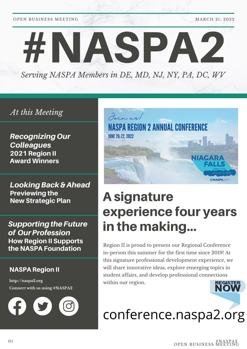 NASPA2's tweet photo. #NASPA2 is excited to share this preview of our Open Business Meeting (5:10 p.m. today in Hilton - Holiday 3) at #NASPA22. For those not in Baltimore, the conversation starts NOW online. Visit https://t.co/1aAlrLl98M to add your thoughts &amp; reflections. https://t.co/vkpHh9wLy0