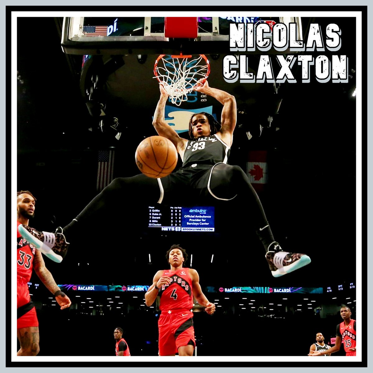#NicolasClaxton ⛹️ (#BrooklynNets 🏀) 2021/22 season stats

8.6 PTS, 64.3 FG%, 0 3PM, 57.5 FT%, 5.5 REB, 0.9 AST, 0.5 STL, 1.1 BLK