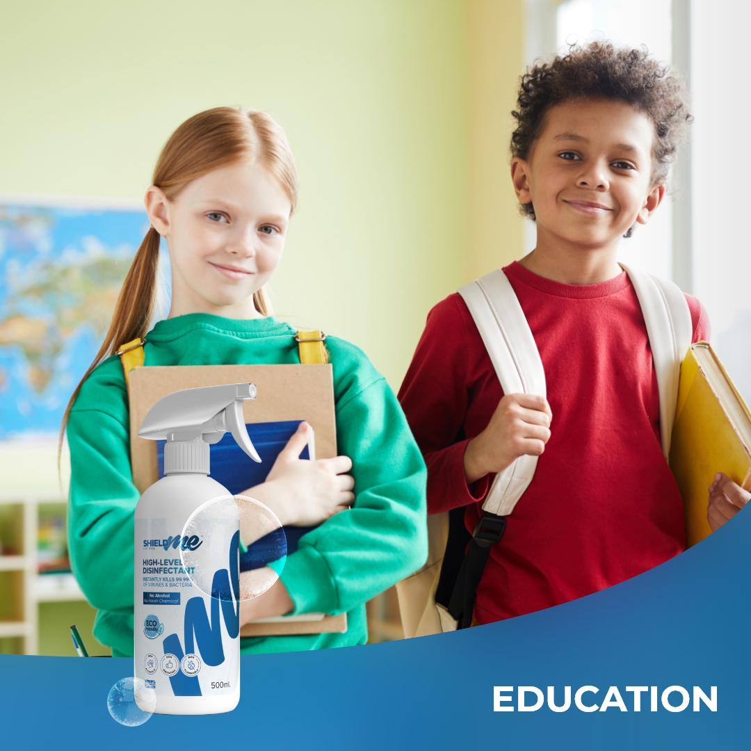 SHIELDme_'s tweet photo. Where can SHIELDme™  products be used? 

Our SHIELDme™ High-Level Disinfectant can be used in a number of different settings; education, healthcare, hospitality, and at home to name a few! 💙

​Head to our website to order now: https://t.co/GMgkbV6VKx https://t.co/QC1hjDXiE4 https://t.co/ue3gpMz9tR
