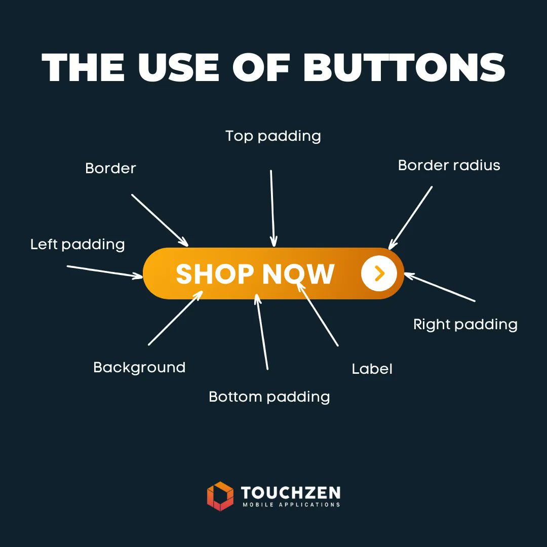 TouchZenMedia's tweet photo. There is a lot that goes into the design of a button. Whether it's the graphic, the font, the border, or the color. The design of a button can greatly influence the actions of your user.

As you move through an app, notice the button design &amp; see how your actions are influenced. https://t.co/CzjBPt5qPA
