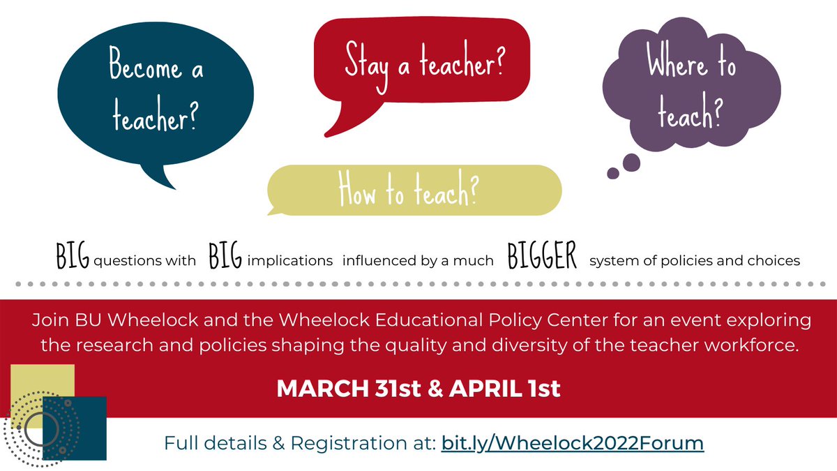 martagcuasante's tweet photo. What was the impact of pandemic on MA teacher workforce? How do workforce policies affect teachers serving MLs and SWDs? Join @BUWheelock
@wheelock_policy & community of researchers & policymakers on 3/31 & 4/1 to discuss. https://t.co/BYCUSx8ZEf Join us! @ccsso #ntoy22 #matoy22 https://t.co/1USiyGQ8WP