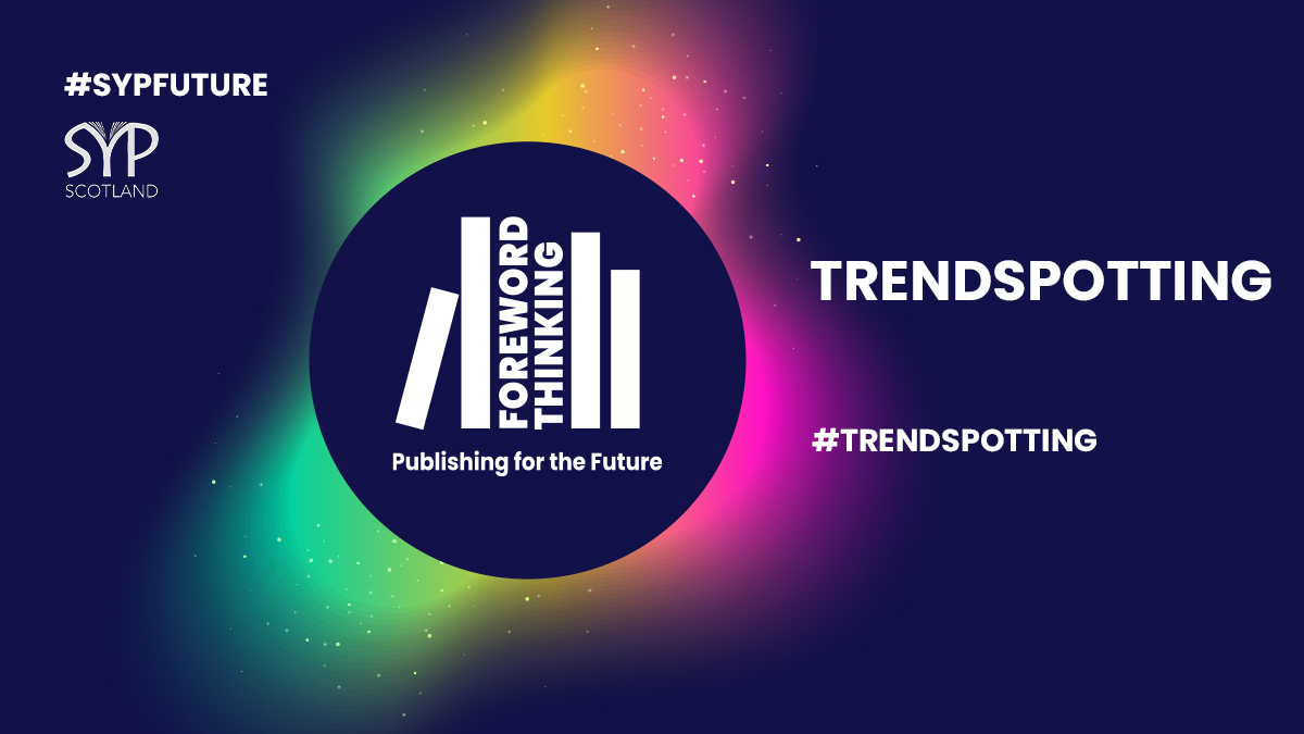 SYPScotland's tweet photo. #SYPFUTURE PANEL ANNOUNCEMENT! Ever wondered how to spot a bestseller? In an industry so reliant on the consumer, it is important that publishers predict what the market wants in advance. Our speakers on #Trendspotting will explore what and who makes a trend &amp; how to spot them! https://t.co/FmOSCbrrUl