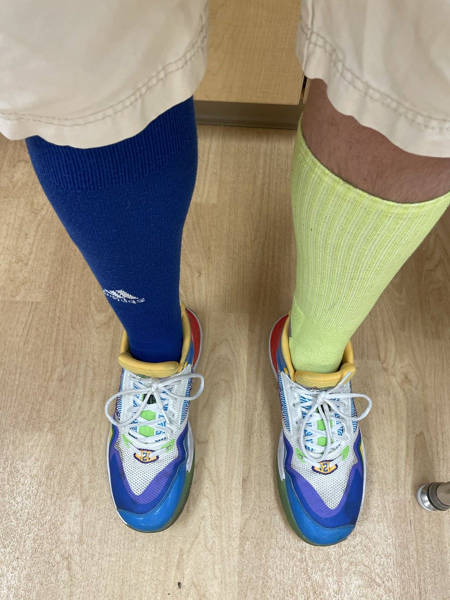 MrGarciaPE's tweet photo. Happy World Down Syndrome Day! Rock your socks and blue and yellow everyone! @SOMinnesota @SOMN_Nick @AnnandaleCards @ISD876 https://t.co/q1NpL9Kewd