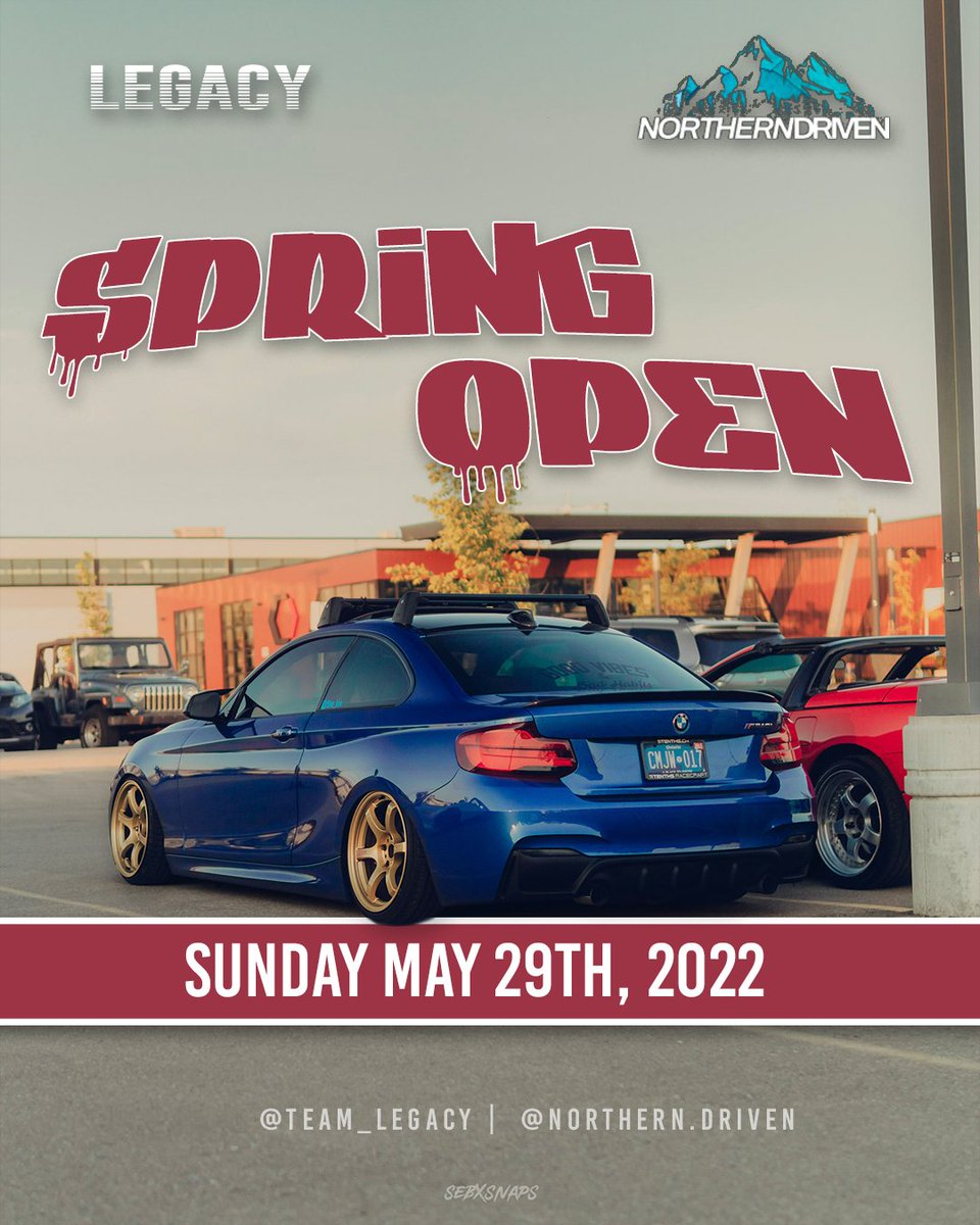 EVENT ANNOUNCEMENT — May 29 from 12-4pm. Register now for Team Legacy's Spring Opener Outdoor Car Event and support a local charity at Catalyst137. Team Legacy will be collaborating with Northern Driven to bring the car community a stellar show!

lnkd.in/e_9YmtHj