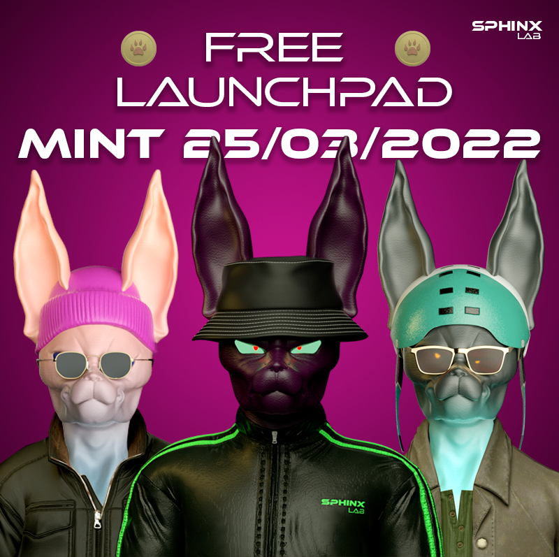 LabSphinx's tweet photo. 🎁GIVEAWAY🎁
Prize:
🏆0.6 SOL (60$)
🏆0.3 SOL (30$)
🏆3x WL Spot

To enter:
1⃣Follow @LabSphinx 
2⃣RT with #SphinxFreeLaunchpad &amp; Like
3⃣Tag 3 Friends
4⃣ Join https://t.co/QidprYTfKi

⏰ENDS IN 48 HOURS⏰

#SolanaNFTs #Solana #SolanaCommunity https://t.co/ggBx9yRZ2o
