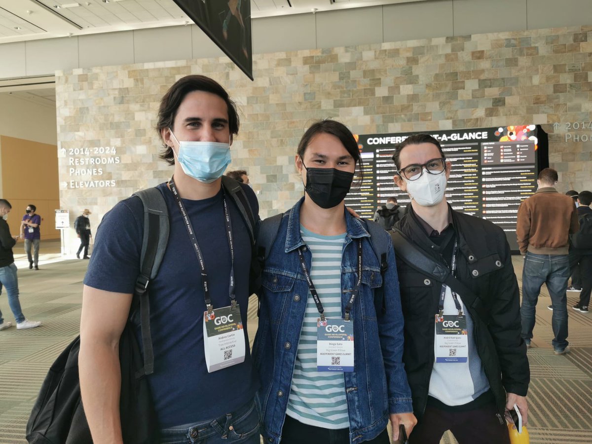 treegames's tweet image. Awesome to be back at #GDC2022 and finally meeting our friends from @BigGreenPillow :) We collaborated a bit in their awesome game "Slash Quest" some time ago! Be sure to check them out!