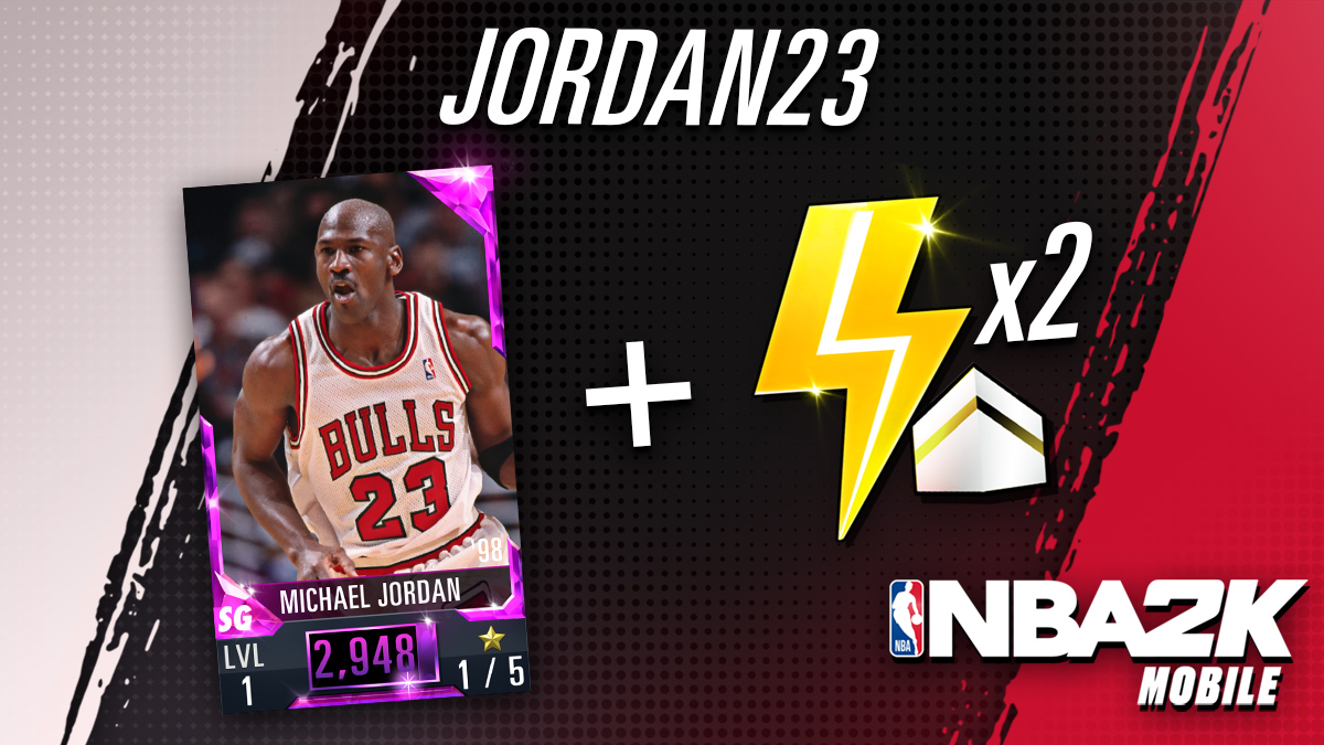 Permeabilidad Desafortunadamente Exclusivo NBA 2K Mobile on Twitter: "🚨 Michael Jordan Code 🚨 Click Redeem in NBA 2K  Mobile and enter “JORDAN23” to get this card! Available thru 3/30, once per  account. https://t.co/xrwaYmbMu9" / Twitter