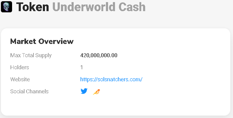 SolSnatchersNFT's tweet photo. It Has Been Done!

Fill your bags with snatchers! 💰

Important: To qualify for the $UWC airdrops your snatchers need to be in your wallet and not listed for sale.

#UnderworldCash #Airdrop #SolSnatchers #Solana #SOL

https://t.co/IUj3KIrOPs https://t.co/yB23dZTJwJ