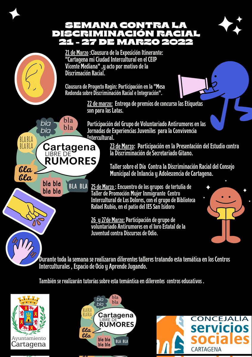 antirumores_ct's tweet photo. 21 de marzo, Día Contra la Discriminación Racial :
¡Tenemos una semana repleta de actividades!
#antirumores https://t.co/HYVm22mtOo