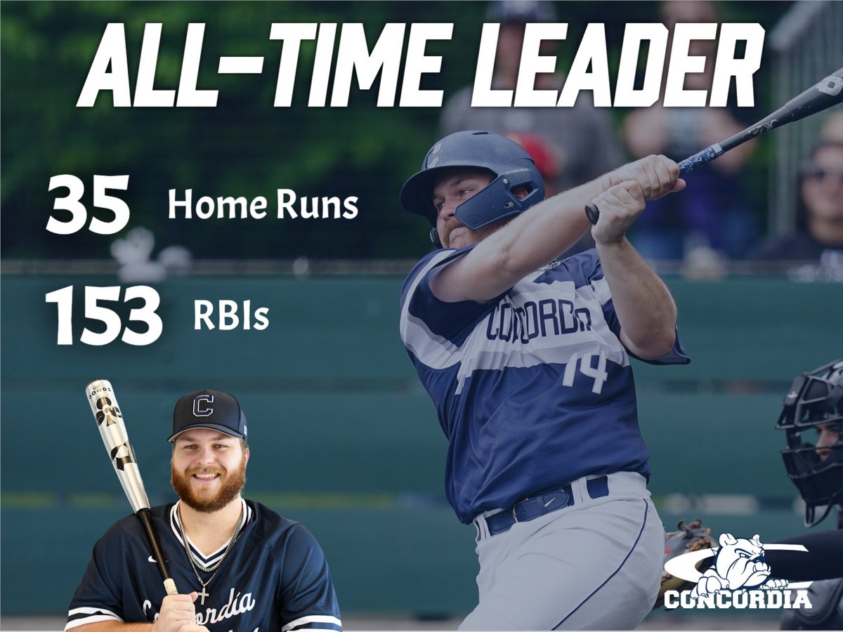 cunebulldogs's tweet photo. 🚨 SCHOOL RECORD ALERT! 🚨

⚾ Over the weekend, @KeatonCandor surpassed a @cunebaseball career record for RBIs. He's also the program's all-time home run king. Congrats to Keaton! https://t.co/dJNJOcJhYS